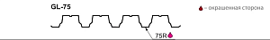 Кровельный профнастил ГЛ-75R